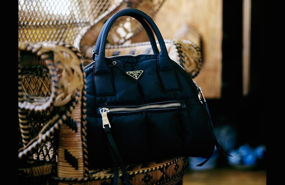 “My Prada. It’s a good work handbag, so I’ll be wearing that purse forever.”