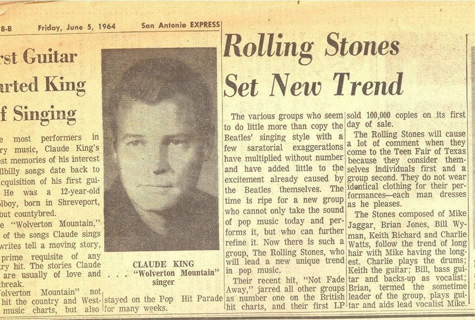 The San Antonio Express refers to him as “Mike” Jagger.