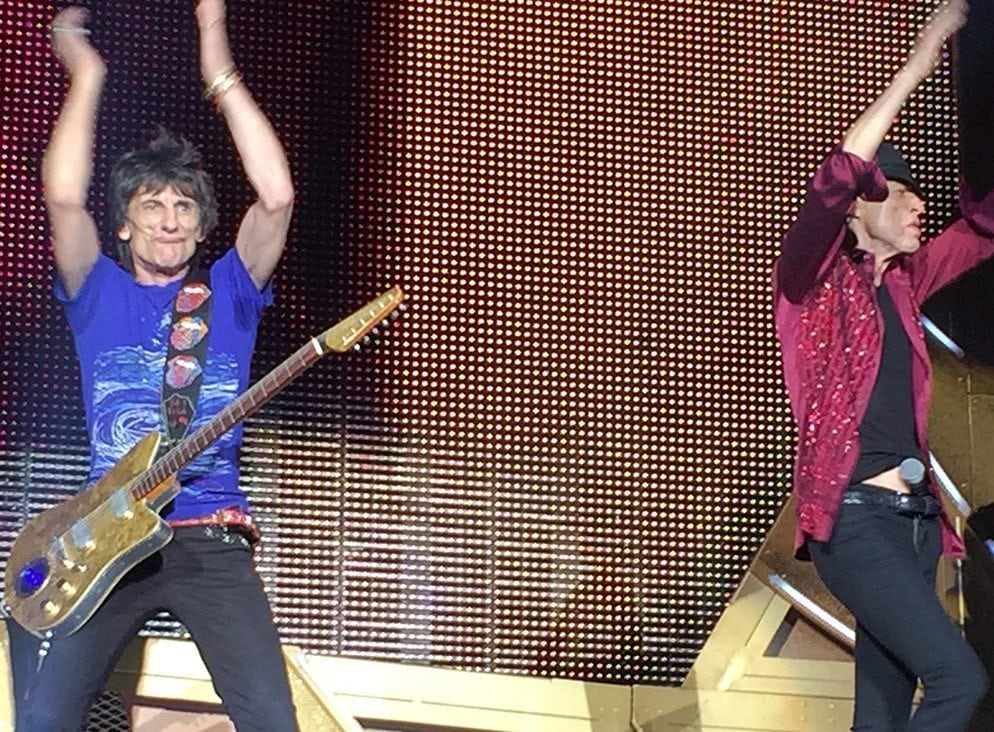 Mick and Ronnie from Rolling Stones