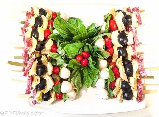 Colorful Antipasto Skewers