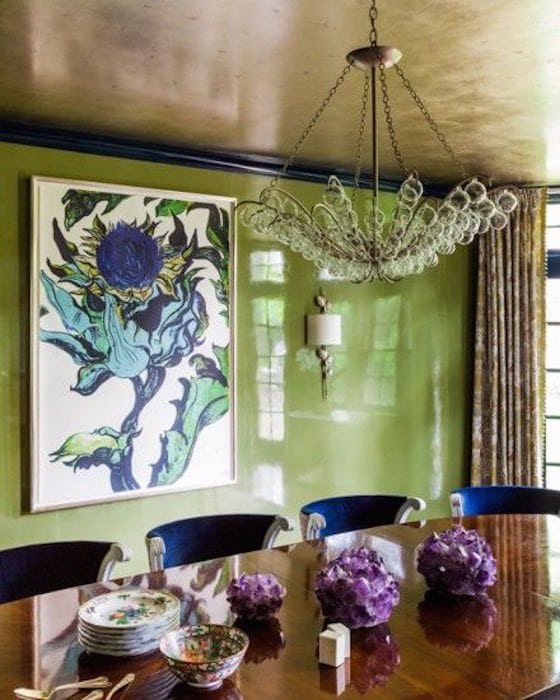 Green Lacquered Walls