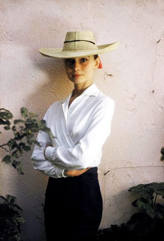 Audrey Hepburn in White Shirt