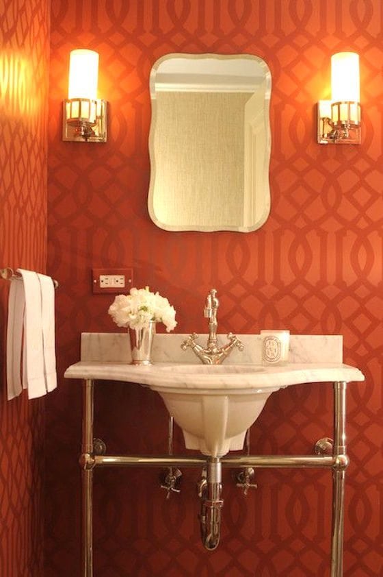 Coral Powder Room