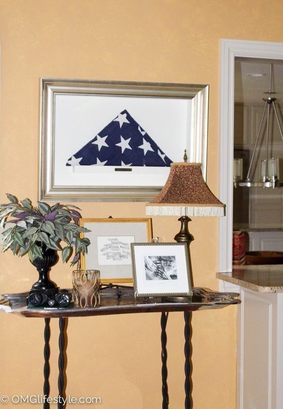 Framed Military Flag