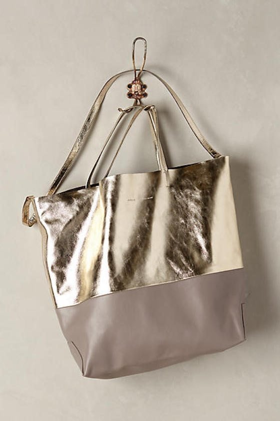 Gold Two Tone Tote