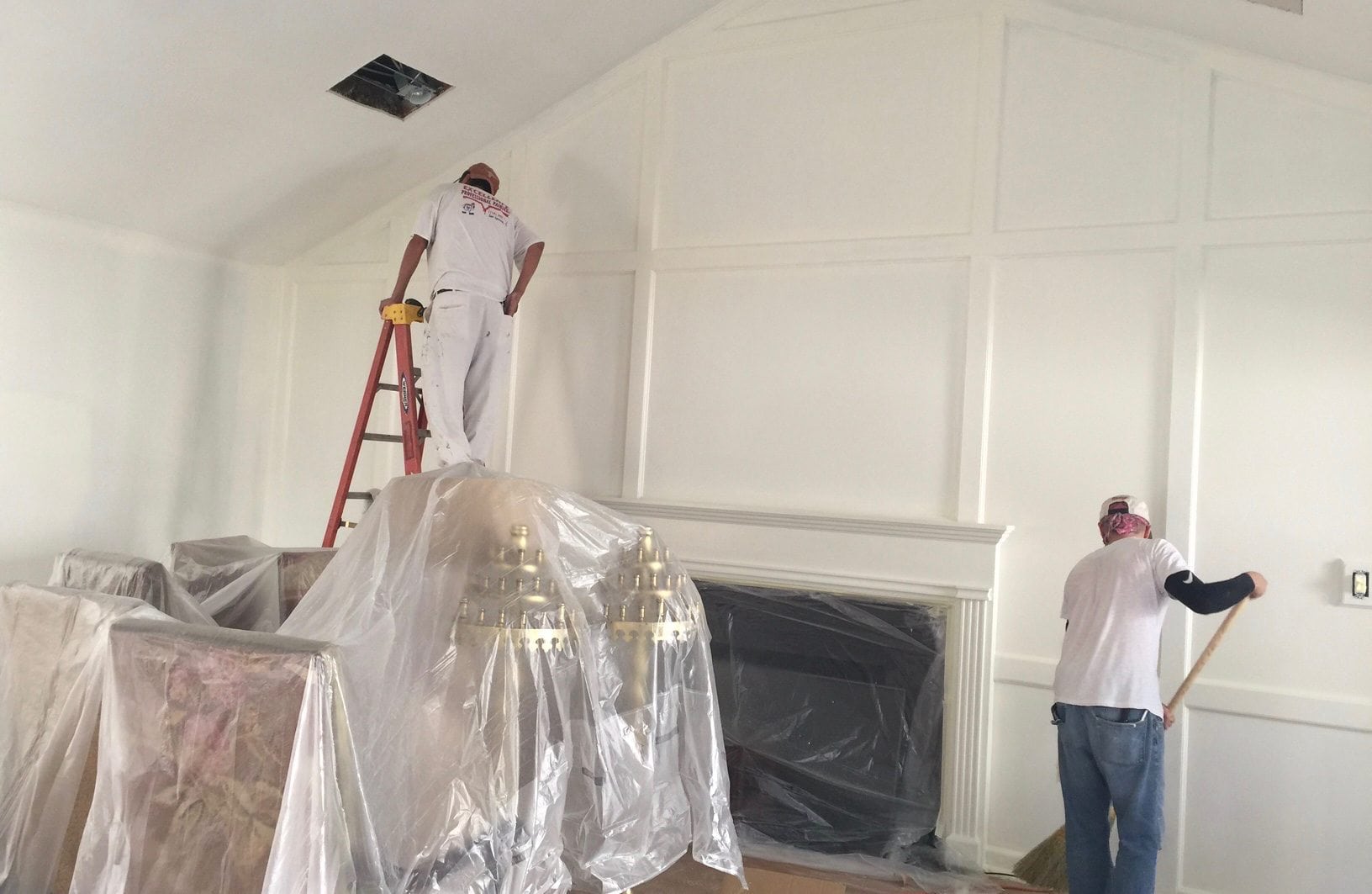 The big blue wall is gone!