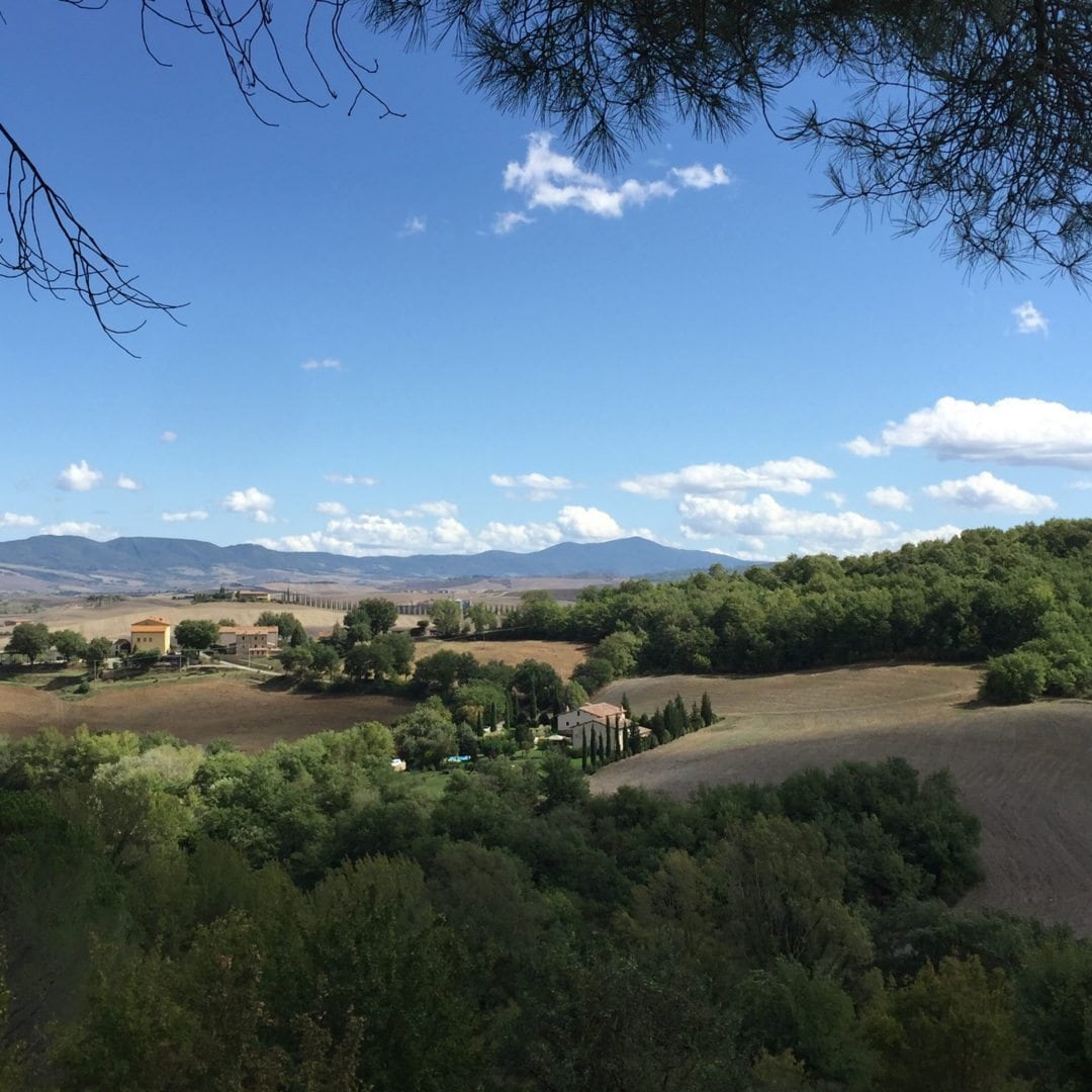 THE VIEW OF TUSCANY FROM OUR VILLA All Photographs ©Brenda Coffee, 2017