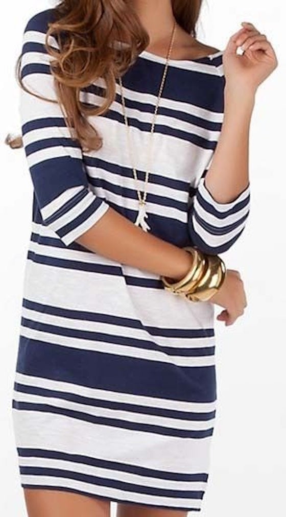 Lilly Pullitzer Striped Shift Tee Sirt Dress