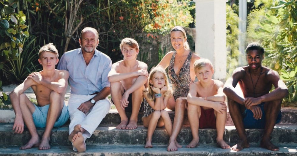 India Hicks at home in the Bahamas with her family