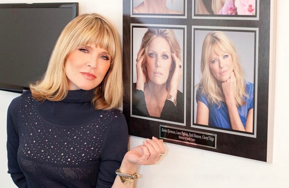 In her makeup studio at Rita Hazan, 2015. Photo by Jennifer Denton.
