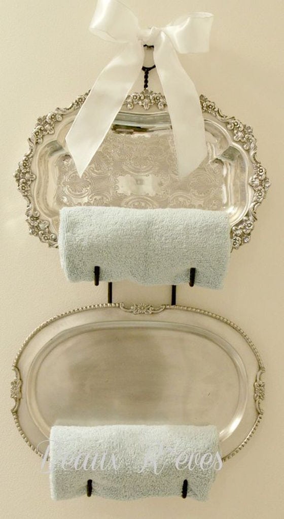 Silver Towel Rack