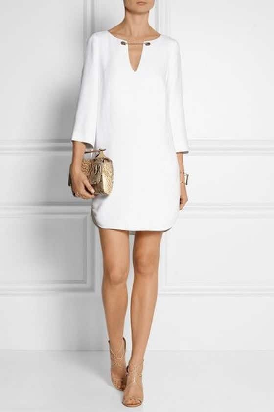 White Shift Dress